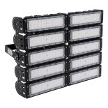 GLOBOSTAR® GOLIATH 90104 Προβολέας Γηπέδου LED 500W 75000lm SDCM<5 75°*135° Fish Eye Lens AC 100-277V Αδιάβροχο IP65 IK08 Φυσικό Λευκό 5000K - LUMILEDs SMD Chip & MEANWELL Driver - Μαύρο Χυτό Αλουμίνιο - Μ62 x Π22 x Υ45cm - 5 Χρόνια Εγγύηση