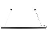 GloboStar® MARKET 61021-P Γραμμικό Κρεμαστό Φωτιστικό Linear LED 18W 2200lm 60° AC 220-240V Μ120 x Π2 x Υ4cm Φυσικό Λευκό 4500K - Μαύρο - 3 Years Warranty