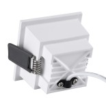 GLOBOSTAR® PLUTO-S 60267 Χωνευτό Downlight Σποτ με Honeycomb Anti Glare Reflector LED 7W 875lm 38° AC 220-240V IP20 Θερμό Λευκό 2700K - Bridgelux COB Chip & TÜV SÜD Driver - Λευκό Ματ - Μ6.4 x Π6.4 x Υ4.9cm / Q5.5 x 5.5cm - 5 Χρόνια Εγγύηση