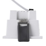 GLOBOSTAR® PLUTO-S 60267 Χωνευτό Downlight Σποτ με Honeycomb Anti Glare Reflector LED 7W 875lm 38° AC 220-240V IP20 Θερμό Λευκό 2700K - Bridgelux COB Chip & TÜV SÜD Driver - Λευκό Ματ - Μ6.4 x Π6.4 x Υ4.9cm / Q5.5 x 5.5cm - 5 Χρόνια Εγγύηση