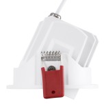 GloboStar® LEO-R 60284 Χωνευτό LED Spot Downlight TrimLess Φ8.5cm 10W 1300lm 38° AC 220-240V IP20 Φ8.5 x Υ6.6cm - Στρόγγυλο - Κινούμενο - Λευκό & Anti-Glare HoneyComb - Φυσικό Λευκό 4500K - Bridgelux COB - 5 Years Warranty
