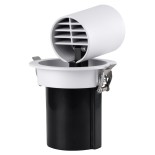 GLOBOSTAR® VIRGO-M 60306 Χωνευτό Κινούμενο Downlight Σποτ LED 12W 1560lm 36° AC 220-240V IP20 Φυσικό Λευκό 4500K - Bridgelux COB Chip & TÜV SÜD Driver - Λευκό & Μαύρο Ματ - Μ11 x Π11 x Υ11.5cm / Q9.5cm - 5 Χρόνια Εγγύηση