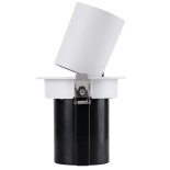 GLOBOSTAR® VIRGO-M 60306 Χωνευτό Κινούμενο Downlight Σποτ LED 12W 1560lm 36° AC 220-240V IP20 Φυσικό Λευκό 4500K - Bridgelux COB Chip & TÜV SÜD Driver - Λευκό & Μαύρο Ματ - Μ11 x Π11 x Υ11.5cm / Q9.5cm - 5 Χρόνια Εγγύηση