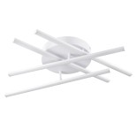 GloboStar® DRACO 61096 Φωτιστικό Οροφής Γραμμικό Linear Design LED CCT 60W 7380lm 120° AC 220-240V - Εναλλαγή Φωτισμού μέσω Τηλεχειριστηρίου All In One Ψυχρό 6000k+Φυσικό 4500k+Θερμό 2700k Dimmable Φ60 x Υ11cm - Λευκό - 3 Years Warranty