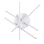 GloboStar® DRACO 61096 Φωτιστικό Οροφής Γραμμικό Linear Design LED CCT 60W 7380lm 120° AC 220-240V - Εναλλαγή Φωτισμού μέσω Τηλεχειριστηρίου All In One Ψυχρό 6000k+Φυσικό 4500k+Θερμό 2700k Dimmable Φ60 x Υ11cm - Λευκό - 3 Years Warranty