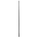 GLOBOSTAR® ALP-LINEAR SURFABO 70806-3M Επιφανειακό Προφίλ Αλουμινίου με Μαύρο Φιμέ Πατητό Κάλυμμα για Ταινίες LED IP20 - Μαύρο - Μ300 x Π1.6 x Υ0.7cm - Πακέτο 5 Τεμαχίων