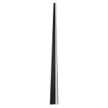 GloboStar® STAIR-PROFILE 70841-3M Προφίλ Αλουμινίου - Βάση & Ψύκτρα Ταινίας LED με Λευκό Γαλακτερό Κάλυμμα - Χρήση σε Σκαλοπάτια - Πατητό Κάλυμμα - Μαύρο - 3 Μέτρα - Μ300 x Π6 x Υ2.1cm