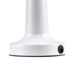 GloboStar® BELLA 76502 Επαναφορτιζόμενο Επιτραπέζιο Φωτιστικό Πορτατίφ LED 1.5W 105lm 120° DC 5V IP44 Θερμό Λευκό 2700K Dimmable Λευκό Αλουμίνιο - Μ9 x Π9 x Υ21cm - 2 Xρόνια Εγγύηση