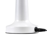 GloboStar® BELLA 76502 Επαναφορτιζόμενο Επιτραπέζιο Φωτιστικό Πορτατίφ LED 1.5W 105lm 120° DC 5V IP44 Θερμό Λευκό 2700K Dimmable Λευκό Αλουμίνιο - Μ9 x Π9 x Υ21cm - 2 Xρόνια Εγγύηση