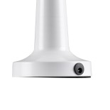 GloboStar® COCO 76508 Επαναφορτιζόμενο Επιτραπέζιο Φωτιστικό Πορτατίφ LED 1.5W 105lm 120° DC 5V IP44 Θερμό Λευκό 2700K Dimmable Λευκό Αλουμίνιο - Μ10 x Π10 x Υ22cm - 2 Xρόνια Εγγύηση