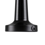 GloboStar® COCO 76509 Επαναφορτιζόμενο Επιτραπέζιο Φωτιστικό Πορτατίφ LED 1.5W 105lm 120° DC 5V IP44 Θερμό Λευκό 2700K Dimmable Μαύρο Αλουμίνιο - Μ10 x Π10 x Υ22cm - 2 Xρόνια Εγγύηση