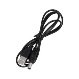 GloboStar® COCO 76509 Επαναφορτιζόμενο Επιτραπέζιο Φωτιστικό Πορτατίφ LED 1.5W 105lm 120° DC 5V IP44 Θερμό Λευκό 2700K Dimmable Μαύρο Αλουμίνιο - Μ10 x Π10 x Υ22cm - 2 Xρόνια Εγγύηση