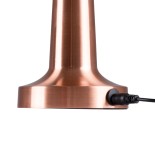 GloboStar® COCO 76511 Επαναφορτιζόμενο Επιτραπέζιο Φωτιστικό Πορτατίφ LED 1.5W 105lm 120° DC 5V IP44 Θερμό Λευκό 2700K Dimmable Χάλκινο Αλουμίνιο - Μ10 x Π10 x Υ22cm - 2 Xρόνια Εγγύηση