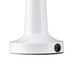 GloboStar® MOLLY 76514 Επαναφορτιζόμενο Επιτραπέζιο Φωτιστικό Πορτατίφ LED 1.5W 105lm 120° DC 5V IP44 Θερμό Λευκό 2700K Dimmable Λευκό Αλουμίνιο - Μ10 x Π10 x Υ23cm - 2 Xρόνια Εγγύηση