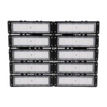 GLOBOSTAR® GOLIATH 90104 Προβολέας Γηπέδου LED 500W 75000lm SDCM<5 75°*135° Fish Eye Lens AC 100-277V Αδιάβροχο IP65 IK08 Φυσικό Λευκό 5000K - LUMILEDs SMD Chip & MEANWELL Driver - Μαύρο Χυτό Αλουμίνιο - Μ62 x Π22 x Υ45cm - 5 Χρόνια Εγγύηση
