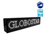 GLOBOSTAR®DISPLAY 90300 Κυλιόμενη Ψηφιακή Επιγραφή P10 Διπλής Όψης LED AC 220-240V Αδιάβροχο IP65 Ψυχρό Λευκό 6000K - WiFi Control μέσω FK APP - Αισθητήρας Θερμοκρασίας & Υγρασίας - Μ104 x Π12 x Υ20cm - 2 Χρόνια Εγγύηση