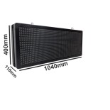 GloboStar® 90322 Κυλιόμενη Ψηφιακή Επιγραφή P10 LED SMD AC 220-240V με Wi-Fi - Αδιάβροχή IP65 - Διπλής Όψης - Μ104 x Π12 x Υ40cm Πράσινο