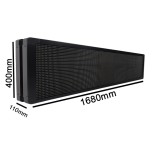 GLOBOSTAR®DISPLAY 90330 Κυλιόμενη Ψηφιακή Επιγραφή P10 Διπλής Όψης LED AC 220-240V Αδιάβροχο IP65 Ψυχρό Λευκό 6000K - WiFi Control μέσω FK APP - Αισθητήρας Θερμοκρασίας & Υγρασίας - Μ168 x Π12 x Υ40cm - 2 Χρόνια Εγγύηση