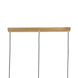 GloboStar® MONROE 00955 Μοντέρνο Κρεμαστό Φωτιστικό Οροφής Τρίφωτο 3 x E27 Χρυσό - Λευκό Μεταλλικό Μπάλα Μ74 x Π25 x Υ50cm