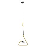 GloboStar® LIBBY 01097-1 Παιδικό Κρεμαστό Φωτιστικό Ανάρτηση Μονόφωτο 1 x E27 IP20 Κίτρινο Μέταλλο - Μ31 x Π31 x Υ16cm