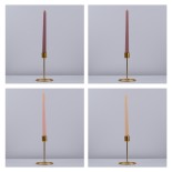 GloboStar® AUTUMN-CALM 35207 ΣΕΤ 4 Αρωματικά Κεριά Κηροπηγίου Παραφίνης με Άρωμα Άγριο Τριαντάφυλλο Πολύχρωμα Μ2 x Π2 x Υ25cm