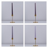 GloboStar® VALLEY-FLOWERS 35209 ΣΕΤ 4 Αρωματικά Κεριά Κηροπηγίου Παραφίνης με Άρωμα Λουλούδια του Αγρού Πολύχρωμα Μ2 x Π2 x Υ25cm