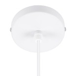 GLOBOSTAR® HANNA 36217 Μοντέρνο Κρεμαστό Φωτιστικό Οροφής με Ντουί 1 x E27 AC 220-240V IP20 - Λευκό - Μ4 x Π4 x Υ110cm