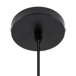 GLOBOSTAR® HANNA 36218 Μοντέρνο Κρεμαστό Φωτιστικό Οροφής με Ντουί 1 x E27 AC 220-240V IP20 - Μαύρο - Μ4 x Π4 x Υ110cm