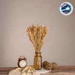 GloboStar® WHEAT 36550 Αποξηραμένο Φυτό Σίτος - Μπουκέτο Διακοσμητικών Κλαδιών Μπεζ Υ60cm
