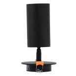 GloboStar® LEO 60350 Χωνευτό Κινούμενο Στρόγγυλο Φωτιστικό Σποτ Αλουμινίου με Ντουί GU10 AC 220-240V IP20 Φ9 x Υ17cm - Μαύρο - 5 Years Warranty