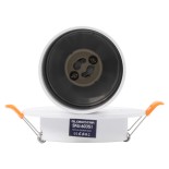 GloboStar® LEO 60351 Χωνευτό Κινούμενο Στρόγγυλο Φωτιστικό Σποτ Αλουμινίου με Ντουί GU10 AC 220-240V IP20 Φ9 x Υ17cm - Λευκό - 5 Years Warranty