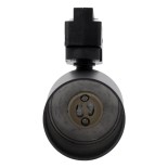 GloboStar® LEO 60353 Κινούμενο Στρόγγυλο Φωτιστικό Σποτ Ράγας Αλουμινίου με Ντουί GU10 AC 220-240V IP20 Φ6 x Υ19cm - 2 Γραμμών - Μαύρο - 5 Years Warranty