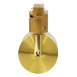 GloboStar® LEO 60357 Κινούμενο Στρόγγυλο Φωτιστικό Σποτ Ράγας Αλουμινίου με Ντουί GU10 AC 220-240V IP20 Φ6 x Υ19cm - 2 Γραμμών - Χρυσό Πλατίνα - 5 Years Warranty