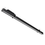 GLOBOSTAR® LUCA 61032 Μοντέρνο Φωτιστικό Οροφής LED 54W 6500lm 120° AC 220-240V IP20 Ρυθμιζόμενο Λευκό CCT με Χειριστήριο από 2700K έως 6000K Dimmable - Lumileds SMD Chip - Μαύρο Ματ - Μ121.5 x Π5 x Υ4cm - 3 Χρόνια Εγγύηση
