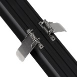 GLOBOSTAR® LUCA 61032 Μοντέρνο Φωτιστικό Οροφής LED 54W 6500lm 120° AC 220-240V IP20 Ρυθμιζόμενο Λευκό CCT με Χειριστήριο από 2700K έως 6000K Dimmable - Lumileds SMD Chip - Μαύρο Ματ - Μ121.5 x Π5 x Υ4cm - 3 Χρόνια Εγγύηση