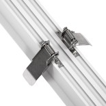 GLOBOSTAR® LUCA 61033 Μοντέρνο Φωτιστικό Οροφής LED 54W 6500lm 120° AC 220-240V IP20 Ρυθμιζόμενο Λευκό CCT με Χειριστήριο από 2700K έως 6000K Dimmable - Lumileds SMD Chip - Λευκό Ματ - Μ121.5 x Π5 x Υ4cm - 3 Χρόνια Εγγύηση