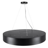 GLOBOSTAR® BURTON 61202 Μοντέρνο Κρεμαστό Φωτιστικό Οροφής LED 75W 7500lm 120° AC 220-240V IP20 Ρυθμιζόμενο Λευκό CCT με Χειριστήριο από 2700K έως 6000K Dimmable - Lumileds SMD Chip - Μαύρο Ματ - Μ60 x Π60 x Υ8cm - 3 Χρόνια Εγγύηση