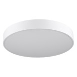 GLOBOSTAR® BURTON 61203 Μοντέρνο Κρεμαστό Φωτιστικό Οροφής LED 75W 7500lm 120° AC 220-240V IP20 Ρυθμιζόμενο Λευκό CCT με Χειριστήριο από 2700K έως 6000K Dimmable - Lumileds SMD Chip - Λευκό Ματ - Μ60 x Π60 x Υ8cm - 3 Χρόνια Εγγύηση