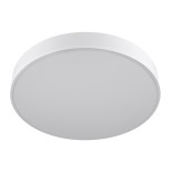 GLOBOSTAR® BURTON 61203 Μοντέρνο Κρεμαστό Φωτιστικό Οροφής LED 75W 7500lm 120° AC 220-240V IP20 Ρυθμιζόμενο Λευκό CCT με Χειριστήριο από 2700K έως 6000K Dimmable - Lumileds SMD Chip - Λευκό Ματ - Μ60 x Π60 x Υ8cm - 3 Χρόνια Εγγύηση