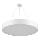 GLOBOSTAR® BURTON 61203 Μοντέρνο Κρεμαστό Φωτιστικό Οροφής LED 75W 7500lm 120° AC 220-240V IP20 Ρυθμιζόμενο Λευκό CCT με Χειριστήριο από 2700K έως 6000K Dimmable - Lumileds SMD Chip - Λευκό Ματ - Μ60 x Π60 x Υ8cm - 3 Χρόνια Εγγύηση