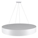 GLOBOSTAR® BURTON 61203 Μοντέρνο Κρεμαστό Φωτιστικό Οροφής LED 75W 7500lm 120° AC 220-240V IP20 Ρυθμιζόμενο Λευκό CCT με Χειριστήριο από 2700K έως 6000K Dimmable - Lumileds SMD Chip - Λευκό Ματ - Μ60 x Π60 x Υ8cm - 3 Χρόνια Εγγύηση
