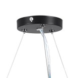 GLOBOSTAR® KAMALA 61208 Μοντέρνο Κρεμαστό Φωτιστικό Οροφής LED 75W 8625lm 120° AC 220-240V IP20 Ρυθμιζόμενο Λευκό CCT με Χειριστήριο από 2700K έως 6000K Dimmable - Lumileds SMD Chip - Μαύρο Ματ - Μ60 x Π60 x Υ8cm - 3 Χρόνια Εγγύηση