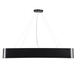 GLOBOSTAR® KAMALA 61208 Μοντέρνο Κρεμαστό Φωτιστικό Οροφής LED 75W 8625lm 120° AC 220-240V IP20 Ρυθμιζόμενο Λευκό CCT με Χειριστήριο από 2700K έως 6000K Dimmable - Lumileds SMD Chip - Μαύρο Ματ - Μ60 x Π60 x Υ8cm - 3 Χρόνια Εγγύηση