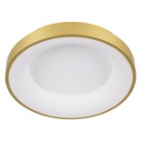 GLOBOSTAR® SALEM 61235 Μοντέρνο Φωτιστικό Οροφής LED 75W 8625lm 120° AC 220-240V IP20 Ρυθμιζόμενο Λευκό CCT με Χειριστήριο από 2700K έως 6000K Dimmable - Lumileds SMD Chip - Χρυσό - Μ45 x Π45 x Υ8.5cm - 3 Χρόνια Εγγύηση