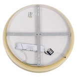 GLOBOSTAR® SALEM 61235 Μοντέρνο Φωτιστικό Οροφής LED 75W 8625lm 120° AC 220-240V IP20 Ρυθμιζόμενο Λευκό CCT με Χειριστήριο από 2700K έως 6000K Dimmable - Lumileds SMD Chip - Χρυσό - Μ45 x Π45 x Υ8.5cm - 3 Χρόνια Εγγύηση