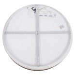 GloboStar® SALEM 61240 Πλαφονιέρα Οροφής Δαχτυλίδι-Κύκλος LED CCT 105W 12075lm 120° AC 220-240V - Εναλλαγή Φωτισμού μέσω Τηλεχειριστηρίου All In One Ψυχρό 6000k+Φυσικό 4500k+Θερμό 2700k Dimmable Φ60cm - Καφέ & Χάλκινο - 3 Years Warranty