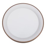 GloboStar® SALEM 61240 Πλαφονιέρα Οροφής Δαχτυλίδι-Κύκλος LED CCT 105W 12075lm 120° AC 220-240V - Εναλλαγή Φωτισμού μέσω Τηλεχειριστηρίου All In One Ψυχρό 6000k+Φυσικό 4500k+Θερμό 2700k Dimmable Φ60cm - Καφέ & Χάλκινο - 3 Years Warranty