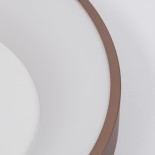 GloboStar® SALEM 61240 Πλαφονιέρα Οροφής Δαχτυλίδι-Κύκλος LED CCT 105W 12075lm 120° AC 220-240V - Εναλλαγή Φωτισμού μέσω Τηλεχειριστηρίου All In One Ψυχρό 6000k+Φυσικό 4500k+Θερμό 2700k Dimmable Φ60cm - Καφέ & Χάλκινο - 3 Years Warranty