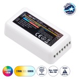 GLOBOSTAR® MiBOXER-FUT039 73433 Δέκτης Dimmer / Controller με 5 x 6A 144W Κανάλια DC 12-24V 10A 240W Max IP20 - RF 2.4Ghz Group Zone - Μ8.5 x Π4.5 x Υ2.2cm - 5 Χρόνια Εγγύηση
