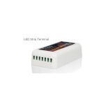 GLOBOSTAR® MiBOXER-FUT039 73433 Δέκτης Dimmer / Controller με 5 x 6A 144W Κανάλια DC 12-24V 10A 240W Max IP20 - RF 2.4Ghz Group Zone - Μ8.5 x Π4.5 x Υ2.2cm - 5 Χρόνια Εγγύηση